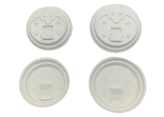 Sugarcane Bagasse 90mm Compostable Disposable Cup Lids