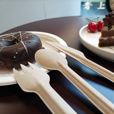 Eco Friendly Disposable 160mm Biodegradable Cutlery Set For Wedding Event