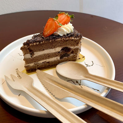 Eco Friendly Disposable 160mm Biodegradable Cutlery Set For Wedding Event