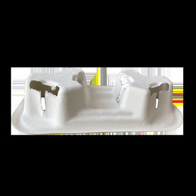 Zero Plastic Compostable Sugarcane Bagasse 2 Cup Carrier